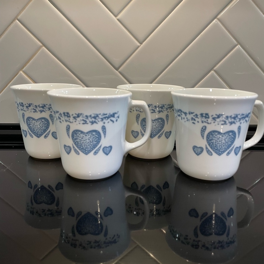VINTAGE Corningware mugs